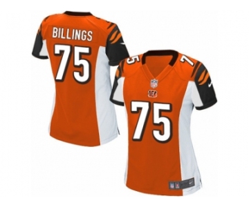Women's Nike Cincinnati Bengals #75 Andrew Billings Limited Orange Alternate NFL Jersey