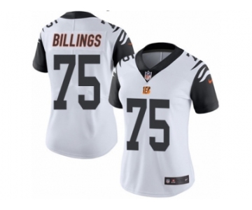 Women's Nike Cincinnati Bengals #75 Andrew Billings Limited White Rush NFL Jersey