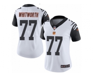 Women's Nike Cincinnati Bengals #77 Andrew Whitworth Limited White Rush NFL Jersey