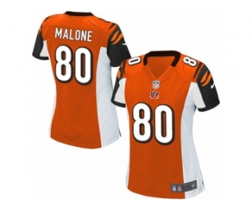 Women's Nike Cincinnati Bengals #80 Josh Malone Limited Orange Alternate NFL Jersey