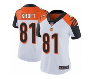 Women's Nike Cincinnati Bengals #81 Tyler Kroft Vapor Untouchable Limited White NFL Jersey