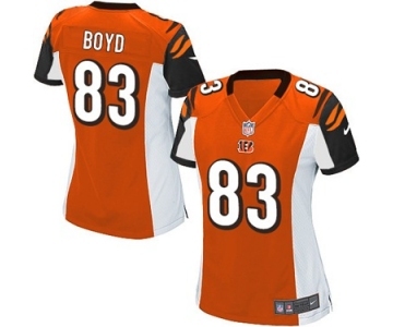 Women's Nike Cincinnati Bengals #83 Tyler Boyd Game Orange Alternate NFL Jersey