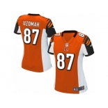 Women's Nike Cincinnati Bengals #87 C.J. Uzomah Limited Orange Alternate NFL Jersey