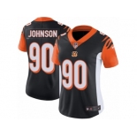 Women's Nike Cincinnati Bengals #90 Michael Johnson Vapor Untouchable Limited Black Team Color NFL Jersey