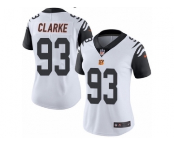Women's Nike Cincinnati Bengals #93 Will Clarke Limited White Rush NFL Jersey