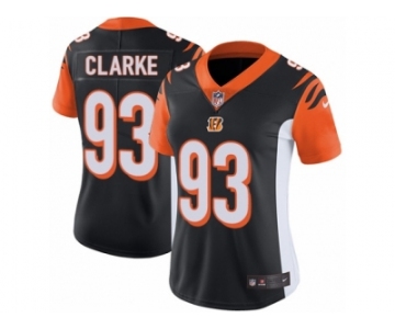 Women's Nike Cincinnati Bengals #93 Will Clarke Vapor Untouchable Limited Black Team Color NFL Jersey
