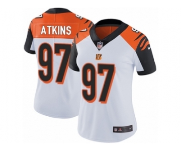 Women's Nike Cincinnati Bengals #97 Geno Atkins Vapor Untouchable Limited White NFL Jersey