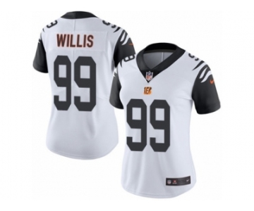 Women's Nike Cincinnati Bengals #99 Jordan Willis Limited White Rush NFL Jersey