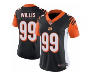 Women's Nike Cincinnati Bengals #99 Jordan Willis Vapor Untouchable Limited Black Team Color NFL Jersey
