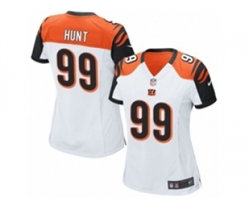 Women's Nike Cincinnati Bengals #99 Margus Hunt Game White NFL Jersey