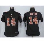 nike women nfl jerseys cincinnati bengals #14 dalton black[Strobe Limited]