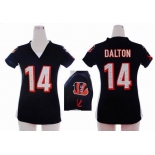 nike women nfl jerseys cincinnati bengals #14 dalton black[draft him ii top]