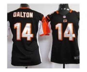 nike women nfl jerseys cincinnati bengals #14 dalton black[nike]