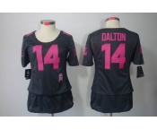 nike women nfl jerseys cincinnati bengals #14 dalton dk.grey[breast cancer awareness]