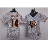 nike women nfl jerseys cincinnati bengals #14 dalton [fem fan zebra]