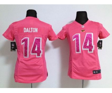 nike women nfl jerseys cincinnati bengals #14 dalton pink[nike]
