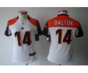 nike women nfl jerseys cincinnati bengals #14 dalton white[nike limited]