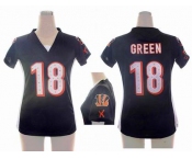 nike women nfl jerseys cincinnati bengals #18 green black[draft him ii top]