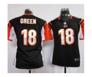 nike women nfl jerseys cincinnati bengals #18 green black[nike]