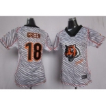 nike women nfl jerseys cincinnati bengals #18 green [fem fan zebra]