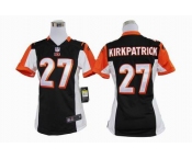 nike women nfl jerseys cincinnati bengals #27 dre kirkpatrick black[nike]