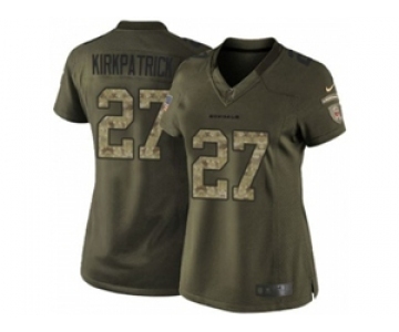 nike women nfl jerseys cincinnati bengals #27 kirkpatrick army green[nike Limited Salute To Service]