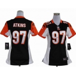 nike women nfl jerseys cincinnati bengals #97 atkins black[nike]