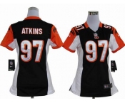 nike women nfl jerseys cincinnati bengals #97 atkins black[nike]