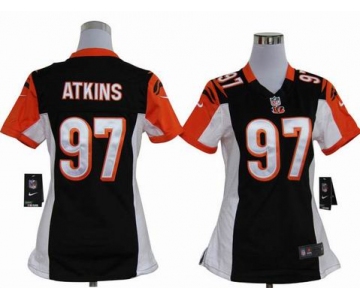 nike women nfl jerseys cincinnati bengals #97 atkins black[nike]