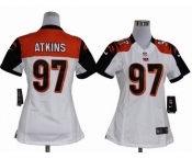 nike women nfl jerseys cincinnati bengals #97 atkins white[nike]