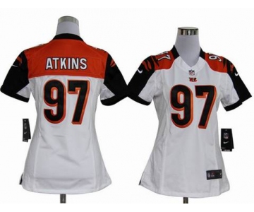 nike women nfl jerseys cincinnati bengals #97 atkins white[nike]