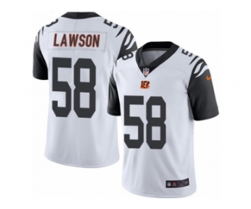 Youth Nike Cincinnati Bengals #58 Carl Lawson Limited White Rush NFL Jersey