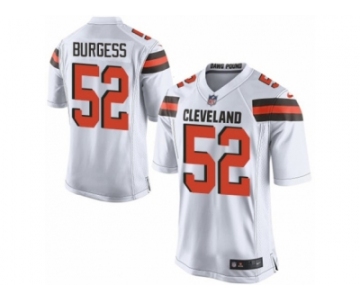 Men Nike Cleveland Browns #52 James Burgess Game White NFL Jersey