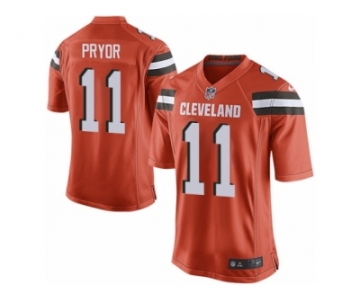 Men's Nike Cleveland Browns #11 Terrelle Pryor Game Orange Alternate NFL Jersey