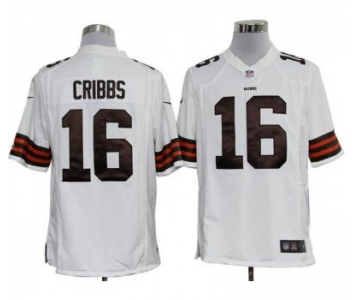 nike nfl jerseys cleveland browns #16 joshua cribbs white [Game Jersey]
