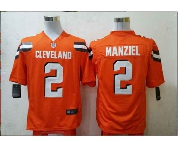 nike nfl jerseys cleveland browns #2 manziel orange[game][new style]
