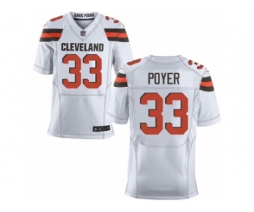 Men's Nike Cleveland Browns #33 Jordan Poyer Elite White NFL Jersey