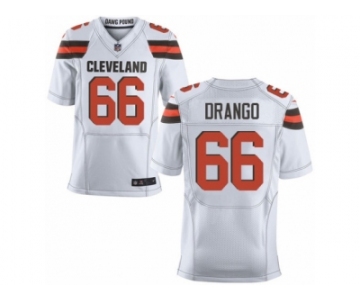 Men's Nike Cleveland Browns #66 Spencer Drango Elite White NFL Jersey
