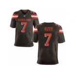Men's Nike Cleveland Browns #7 DeShone Kizer Elite Brown Team Color NFL Jersey