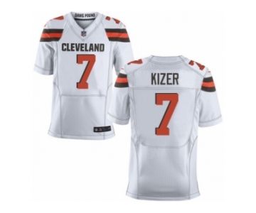 Men's Nike Cleveland Browns #7 DeShone Kizer Elite White NFL Jersey