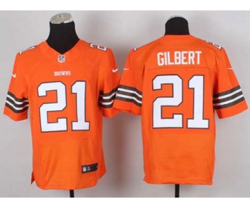 nike nfl jerseys cleveland browns #21 gilbert orange[Elite]