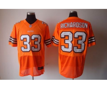 nike nfl jerseys cleveland browns #33 richardson orange[elite]