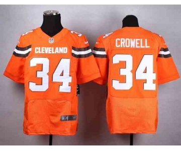 nike nfl jerseys cleveland browns #34 crowell orange[Elite][new style]