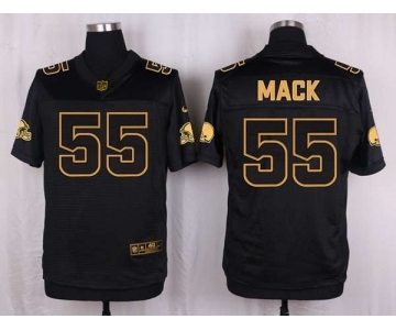 nike nfl jerseys cleveland browns #55 mack black gold collection[Elite]