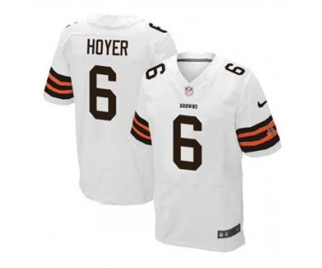 nike nfl jerseys cleveland browns #6 hoyer white[Elite]