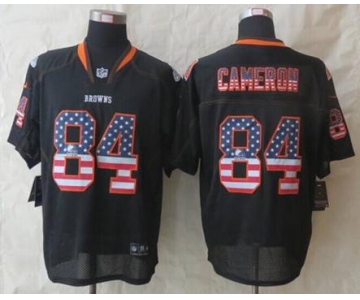 nike nfl jerseys cleveland browns #84 cameron black[Elite USA flag fashion]