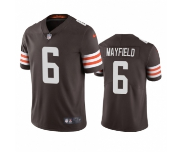 Cleveland Browns #6 Baker Mayfield Brown 2020 Vapor Limited Jersey