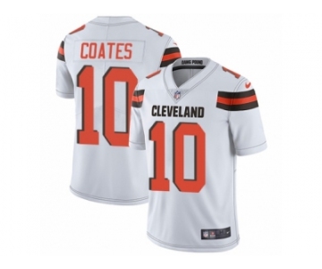 Men Nike Cleveland Browns #10 Sammie Coates White Vapor Untouchable Limited Player NFL Jersey