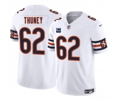 Men's Chicago Bears #62 Joe Thuney White 2025 F.U.S.E. With 1-Star C Patch Vapor Untouchable Limited Stitched Football Jersey