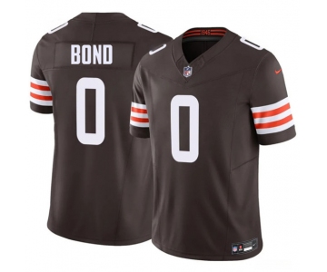 Men's Cleveland Browns #0 Isaiah Bond Brown 2026 Draft F.U.S.E. Vapor Limited Football Stitched Jersey